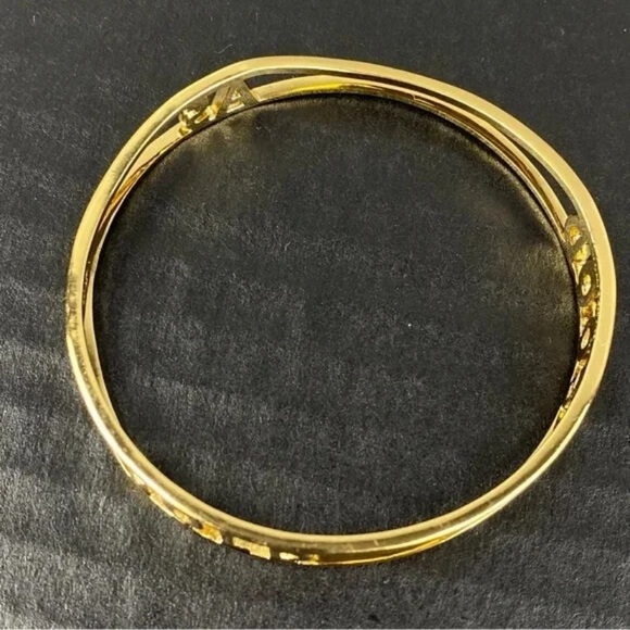 Kate Spade Bracelet As Good As Gold Bangle Size 8 Goldtone - Picture 10 of 15